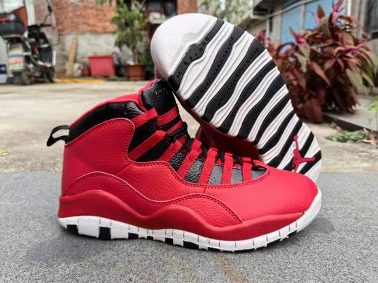 Air Jordan 10 Red AJ X Men's Basketball Shoes-03
